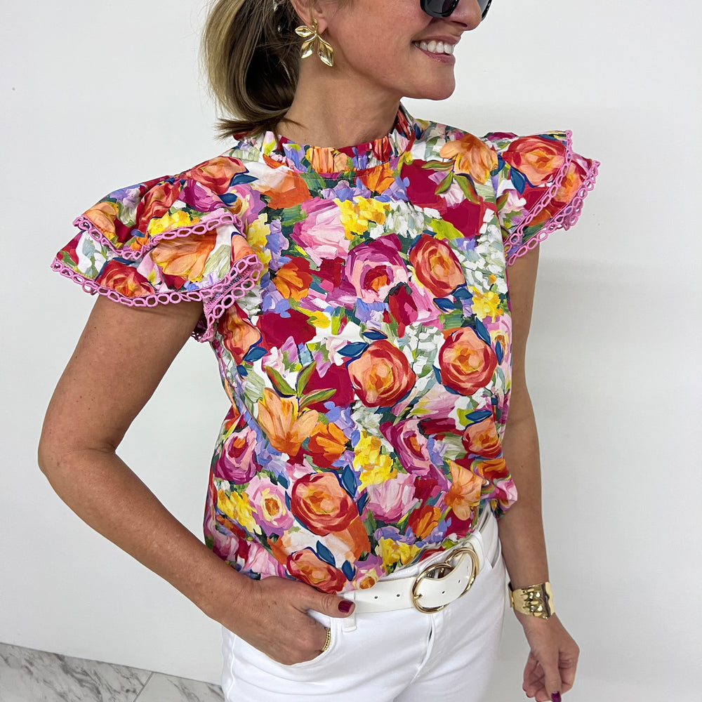 Trina Floral Print Top