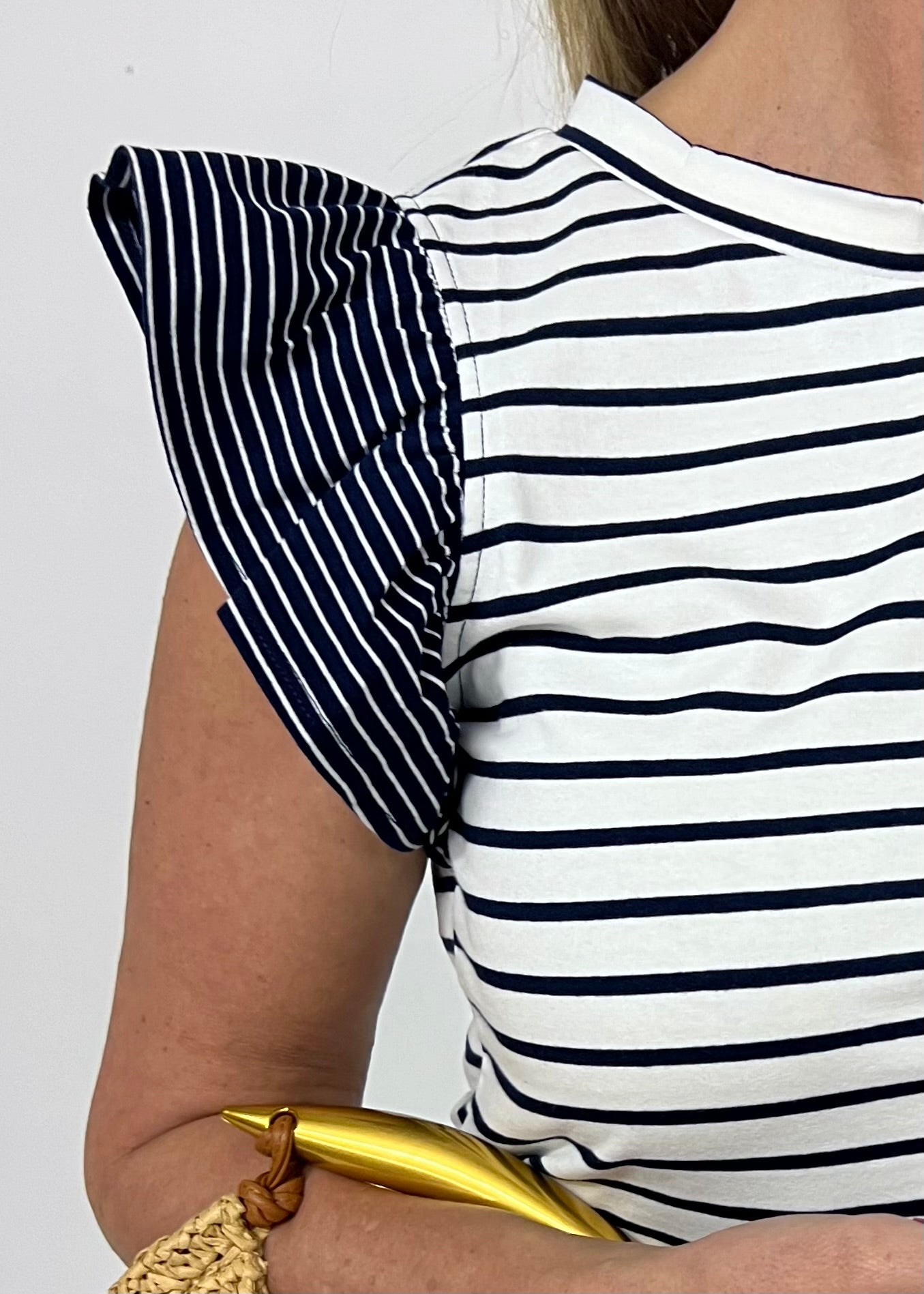 Augusta Stripe Top (Navy)