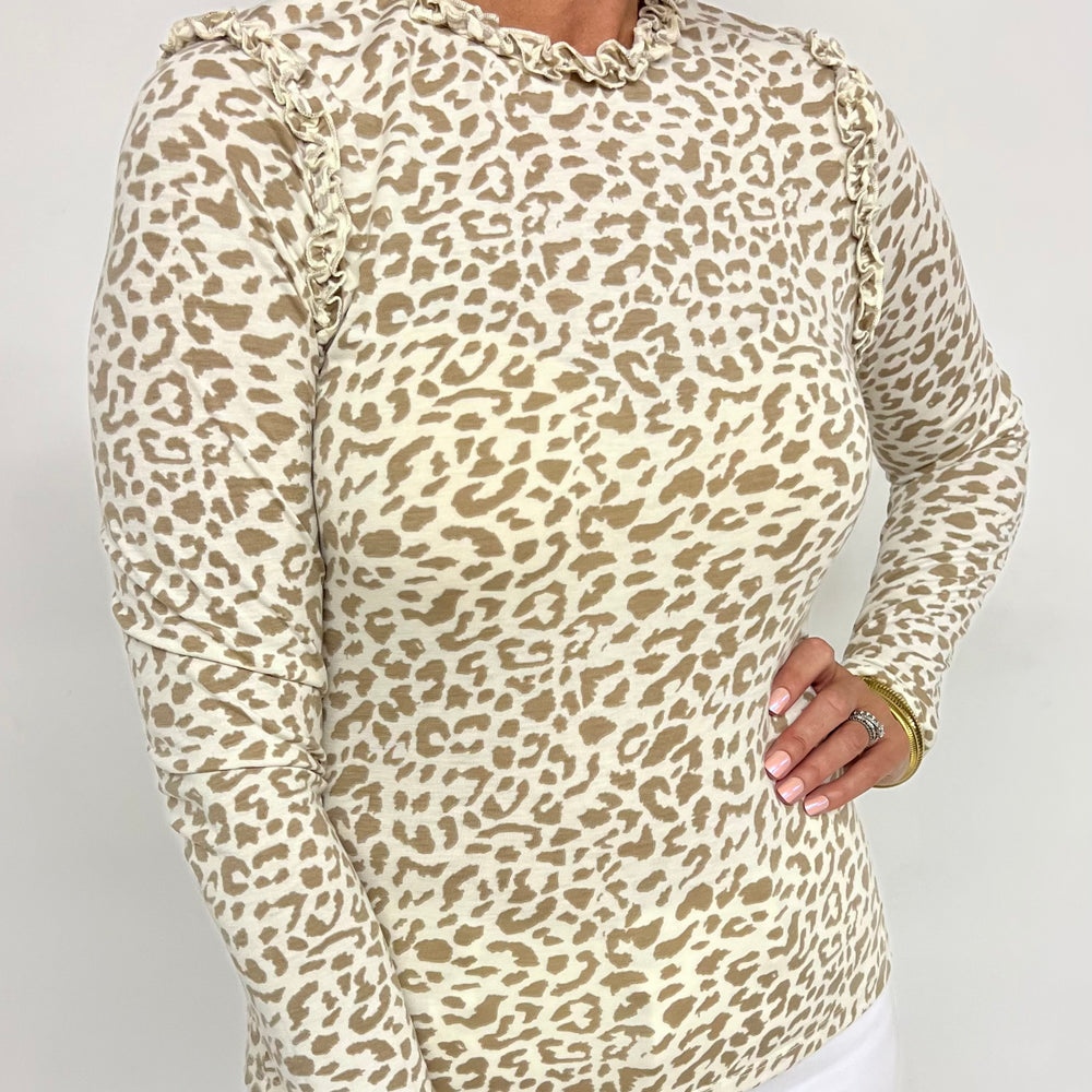 Leighton Leopard Top-FINAL SALE