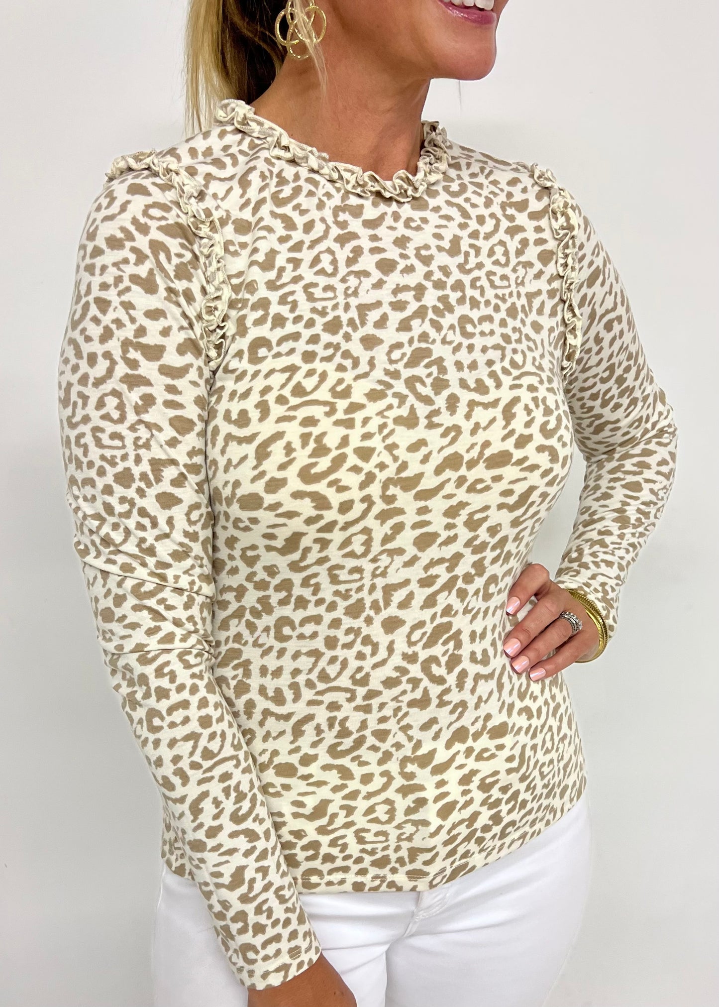 Leighton Leopard Top-FINAL SALE