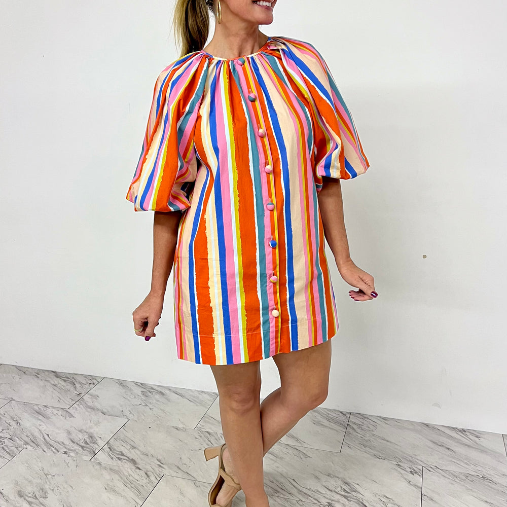 
                  
                    Palm Social Stripe Dress
                  
                