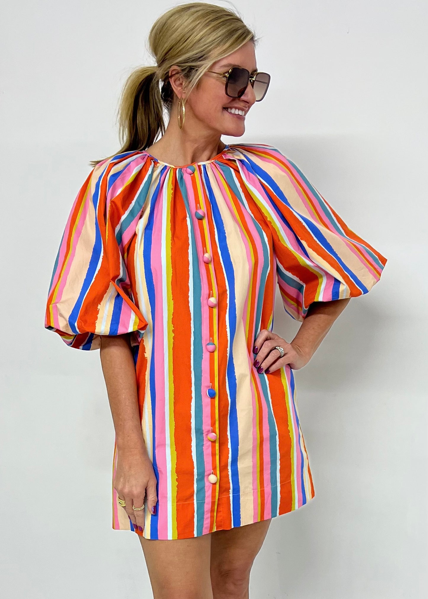 Palm Social Stripe Dress