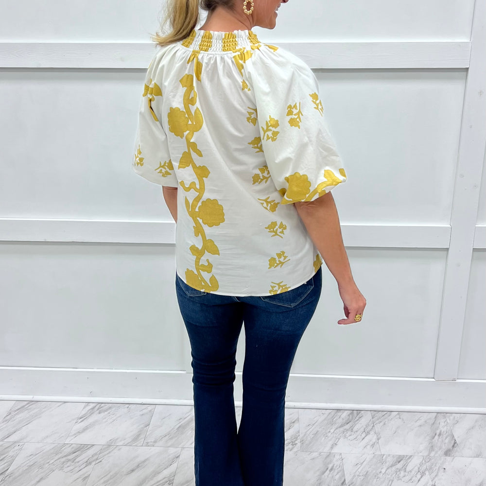 
                  
                    Golden Sunshine Flower Top
                  
                