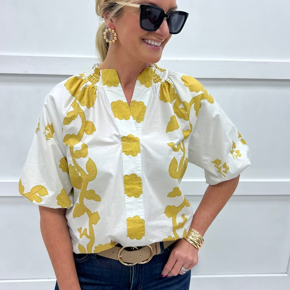 
                  
                    Golden Sunshine Flower Top
                  
                