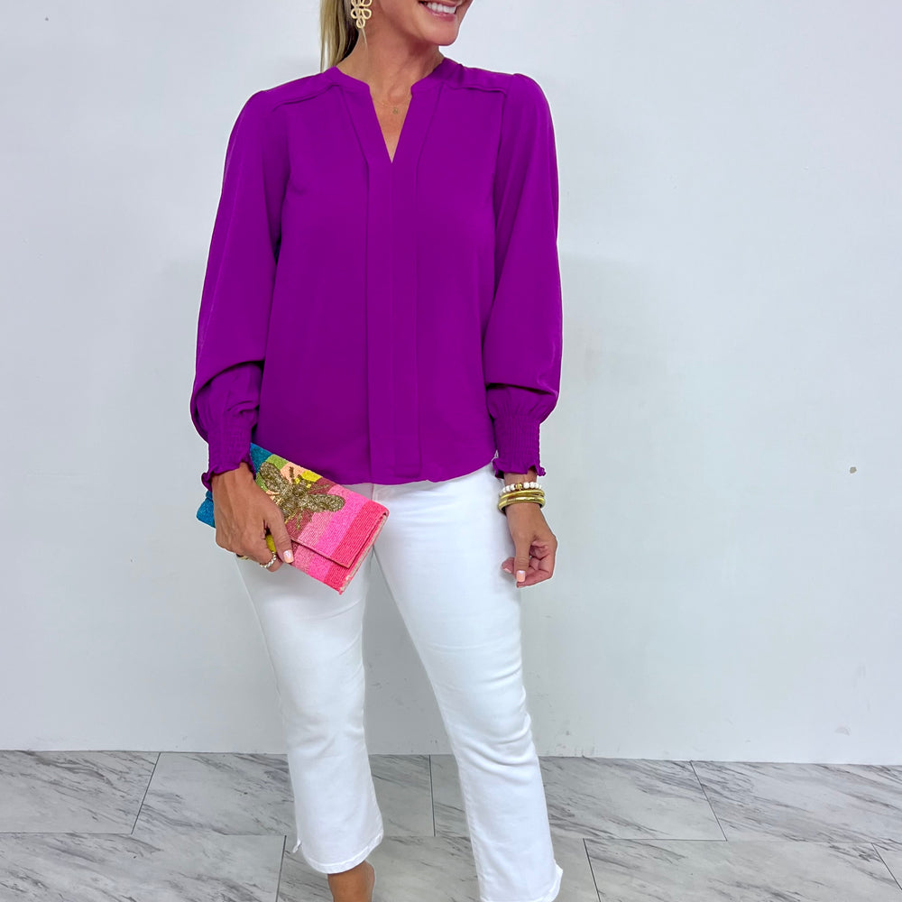 
                  
                    Chances Are V.Neck Top (Magenta)
                  
                