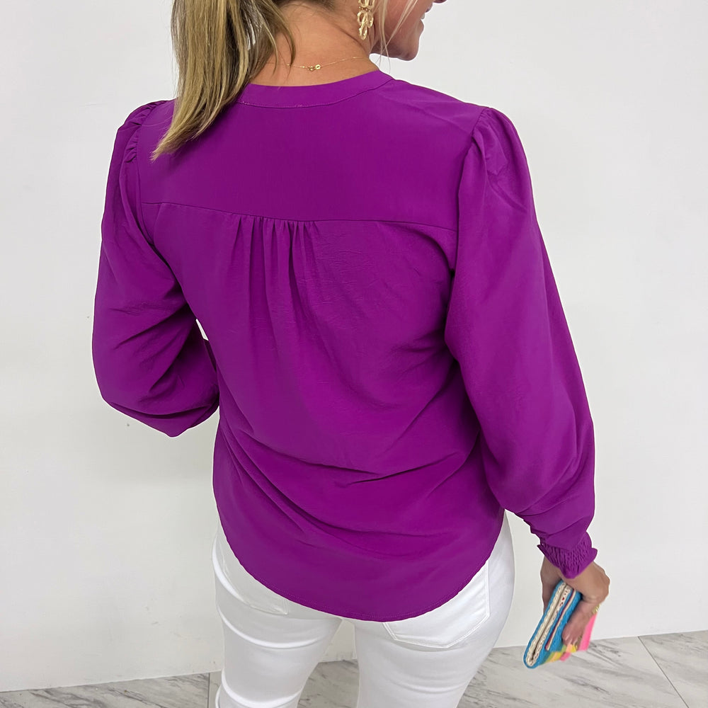
                  
                    Chances Are V.Neck Top (Magenta)
                  
                
