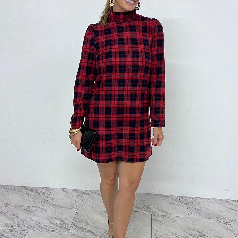 
                  
                    Dashing Dreams Plaid Dress (Red Mix)
                  
                