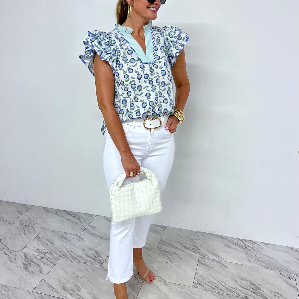 Summer Flair Floral Top-FINAL SALE