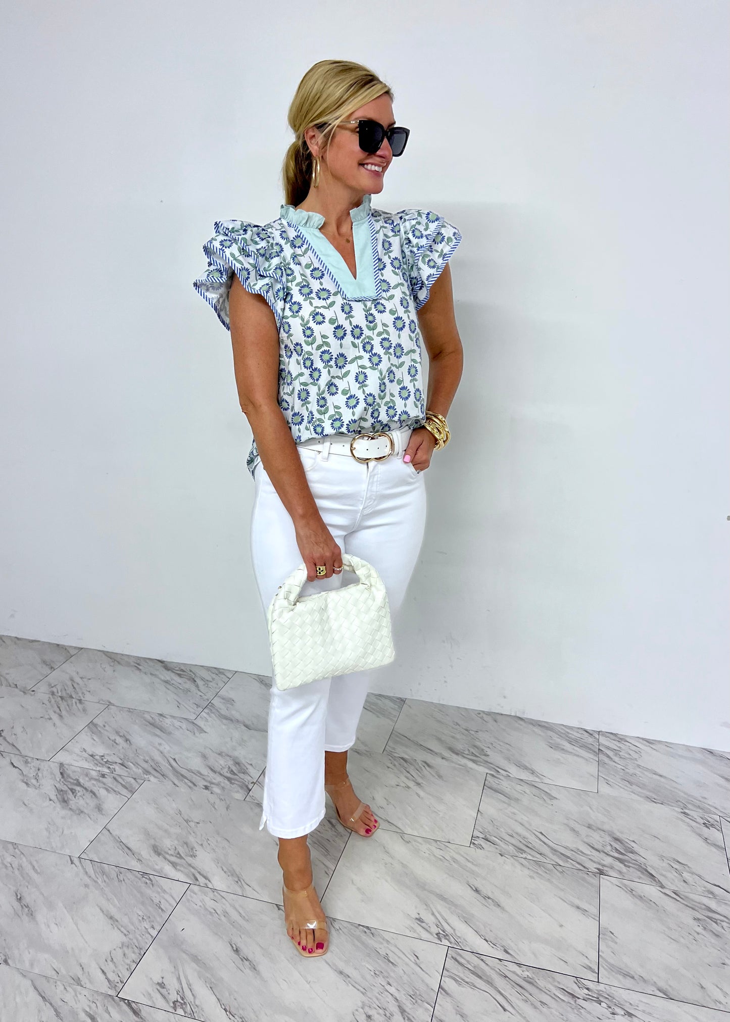 Summer Flair Floral Top-FINAL SALE