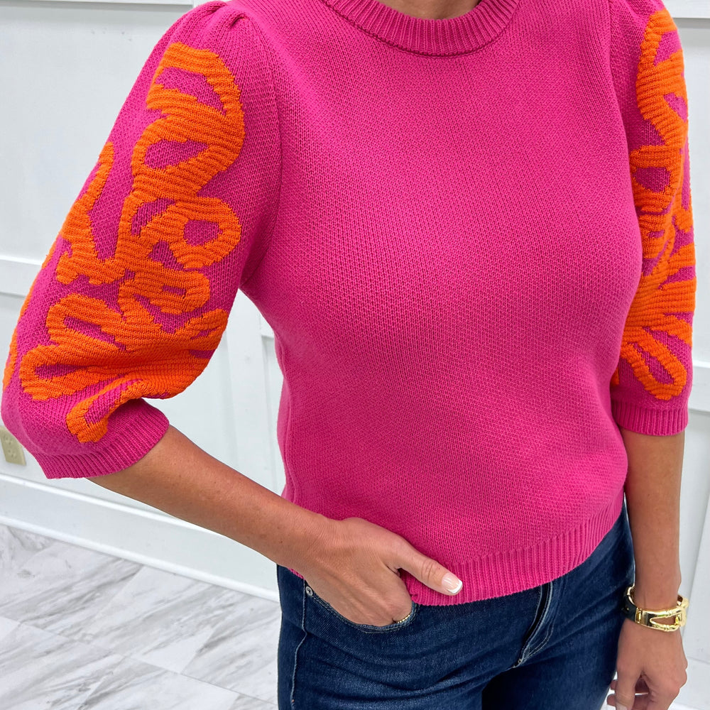 Flourish Embroidered Detail Sweater