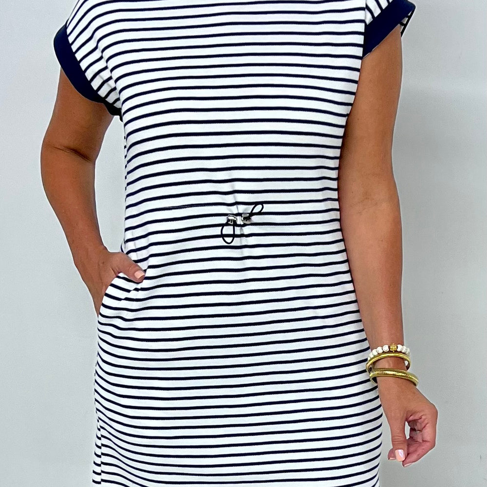 Ryder Stripe Elastic Waist Dress