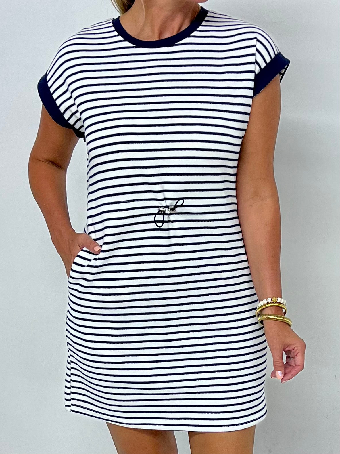 Ryder Stripe Elastic Waist Dress