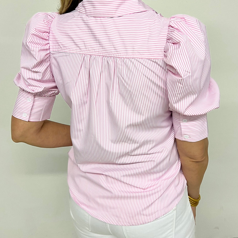 
                  
                    Pink Parade Stripe + Puff Sleeve Top-FINAL SALE
                  
                