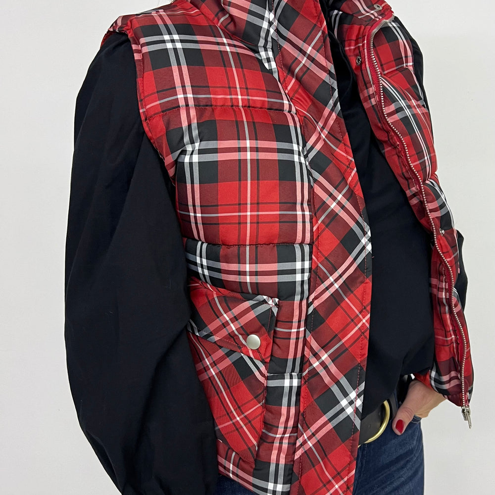 Cambridge Red Plaid Vest