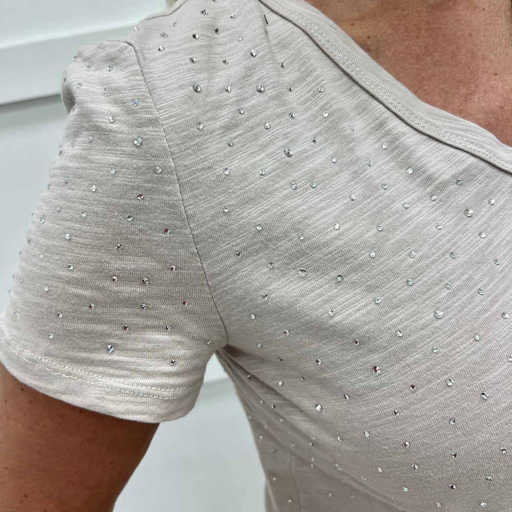 Sophia Studded Top (Grey)