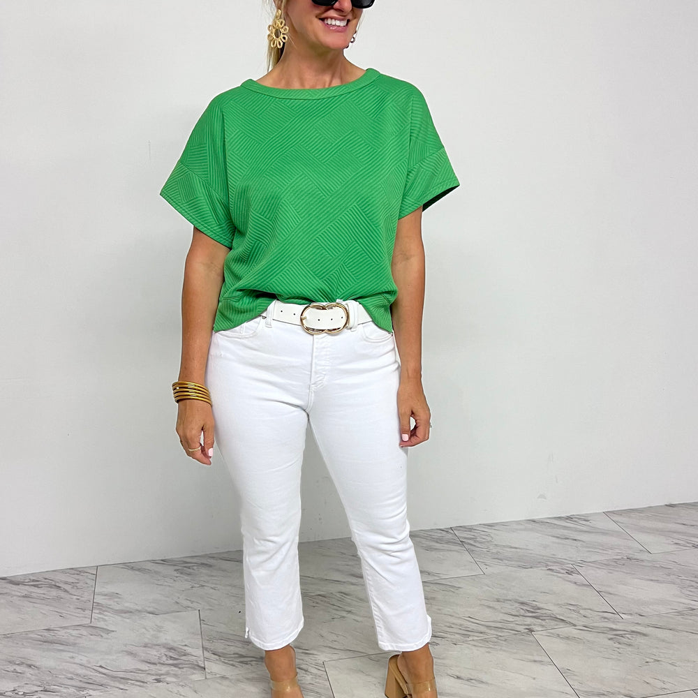 
                      
                        Greer Green Textured Top
                      
                    