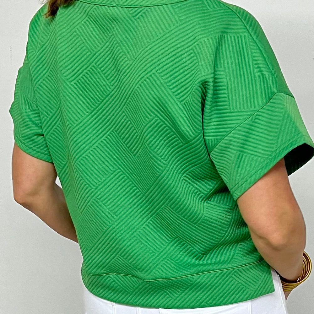 
                      
                        Greer Green Textured Top
                      
                    