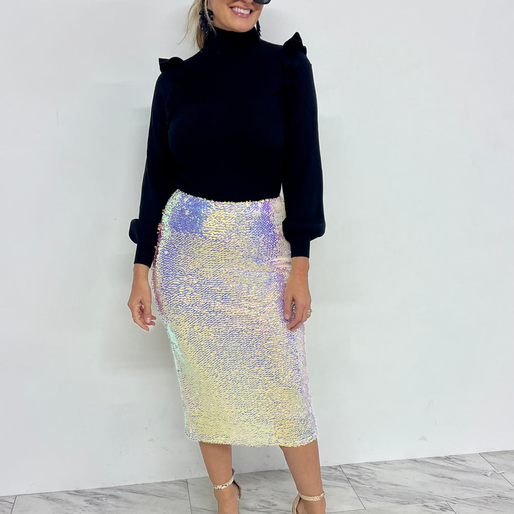 Glamour Glimmer Sequin Skirt - FINAL SALE