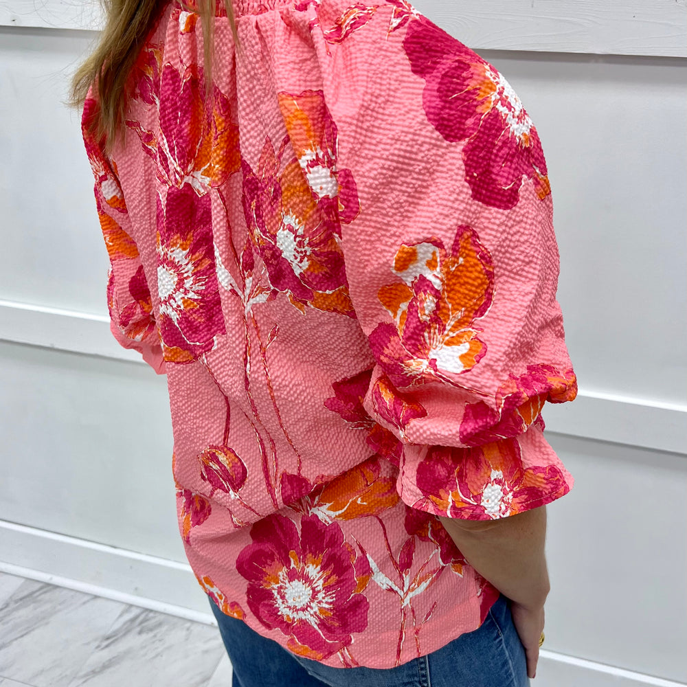 
                  
                    Alayna Floral + Scallop Top (Pink)
                  
                
