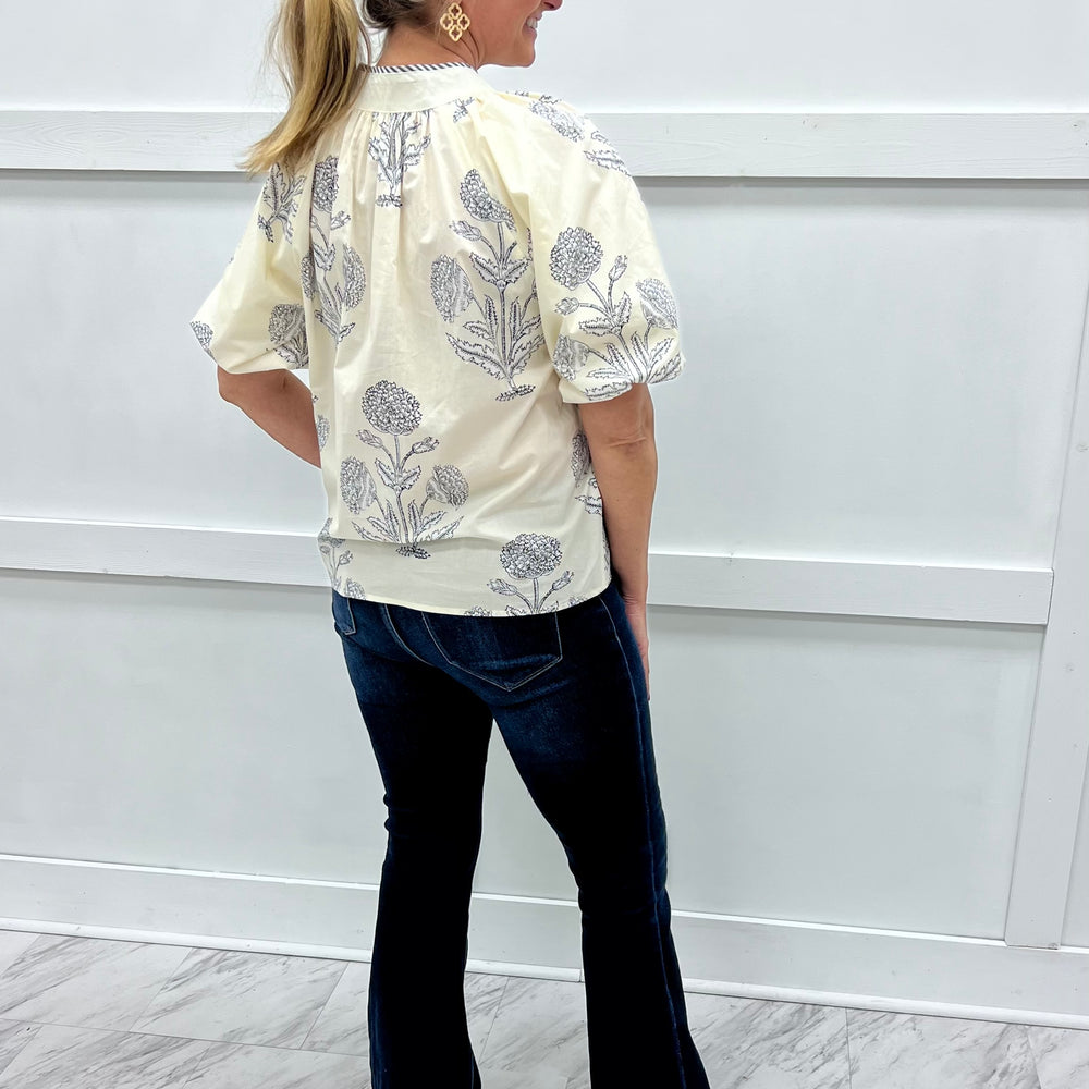 
                  
                    Rowan Floral + Stripe Top
                  
                