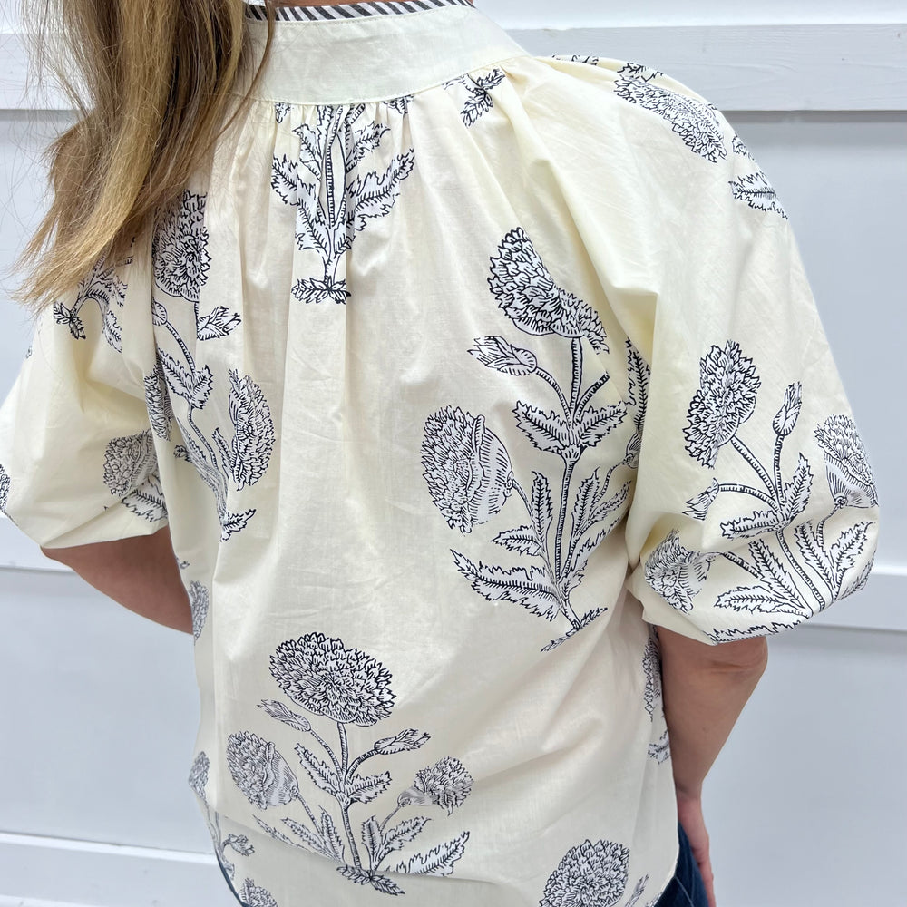 
                  
                    Rowan Floral + Stripe Top
                  
                