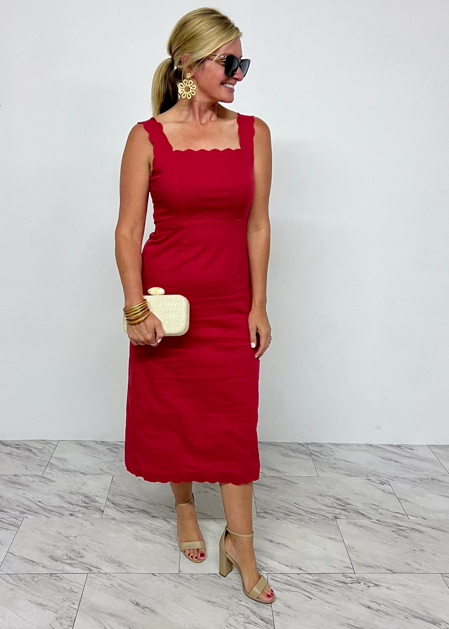 Scarlett Scallop Dress -FINAL SALE