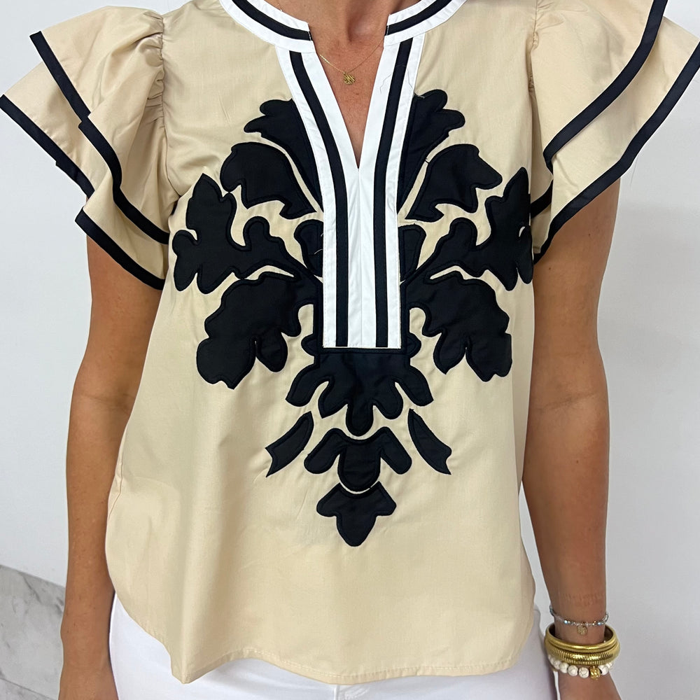 Amaya Flutter Sleeve Top