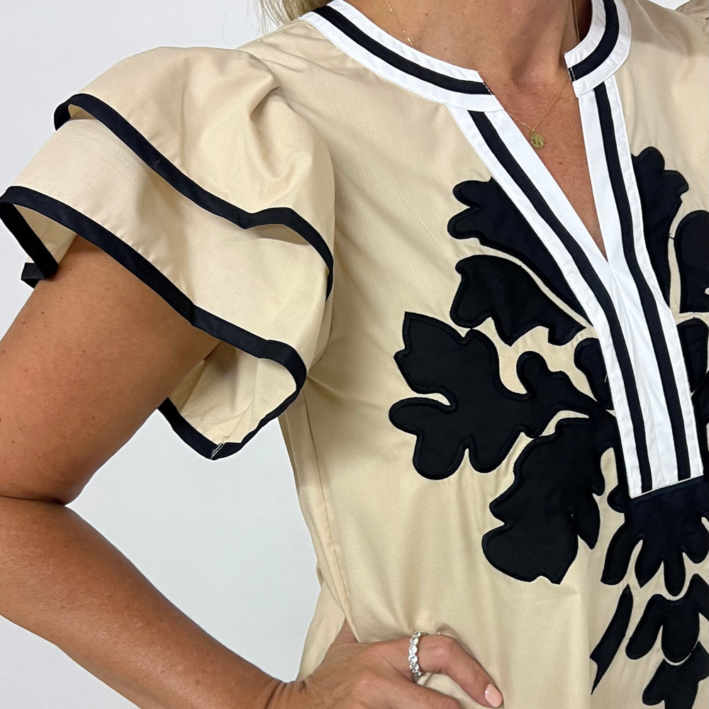 Amaya Flutter Sleeve Top