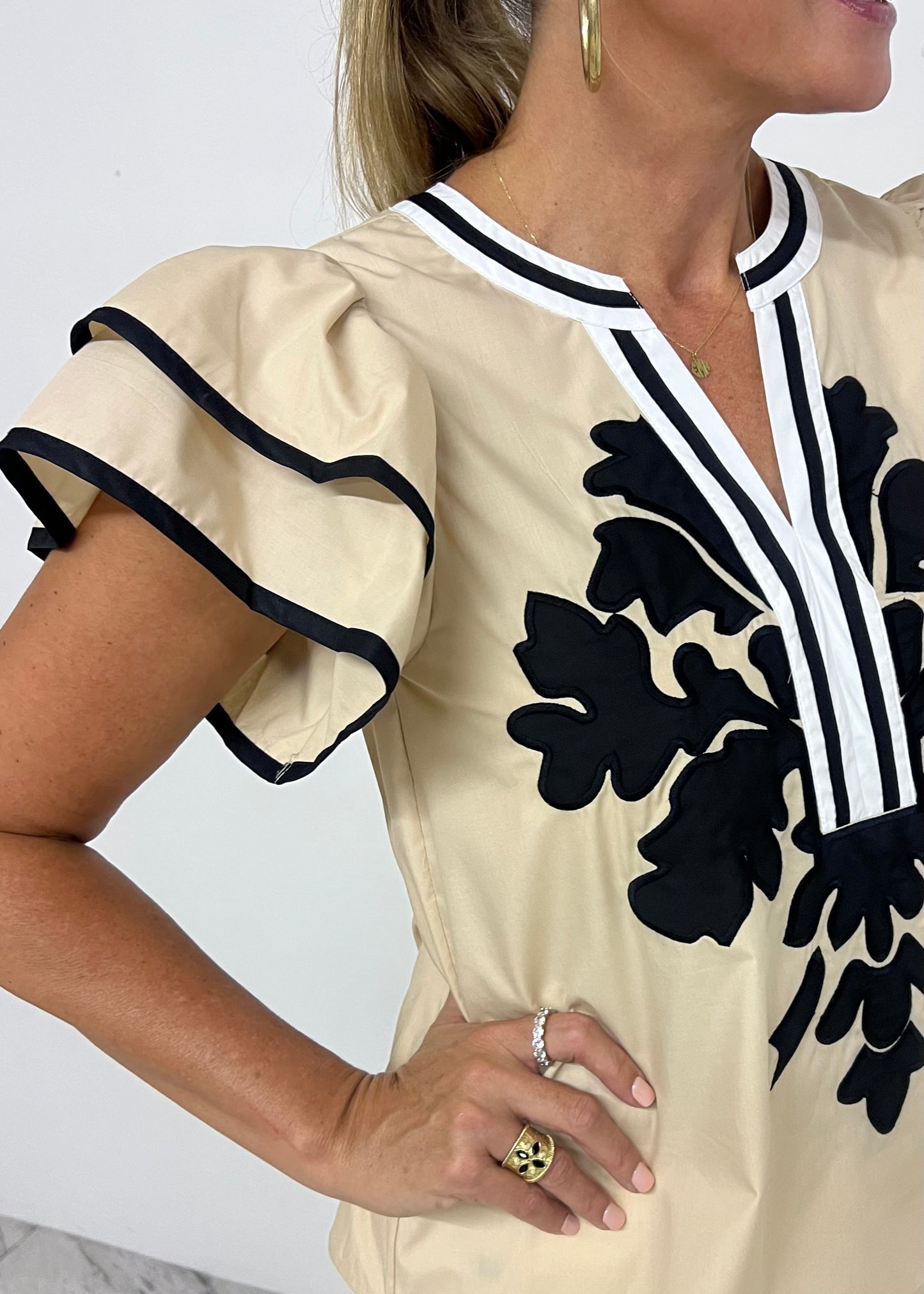 Amaya Flutter Sleeve Top