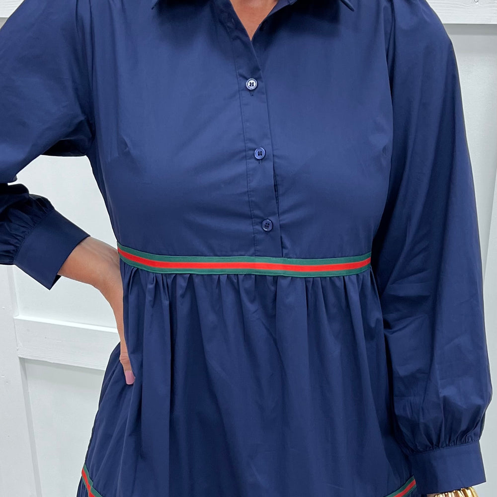 
                  
                    Natalie Navy Blue Midi Dress
                  
                