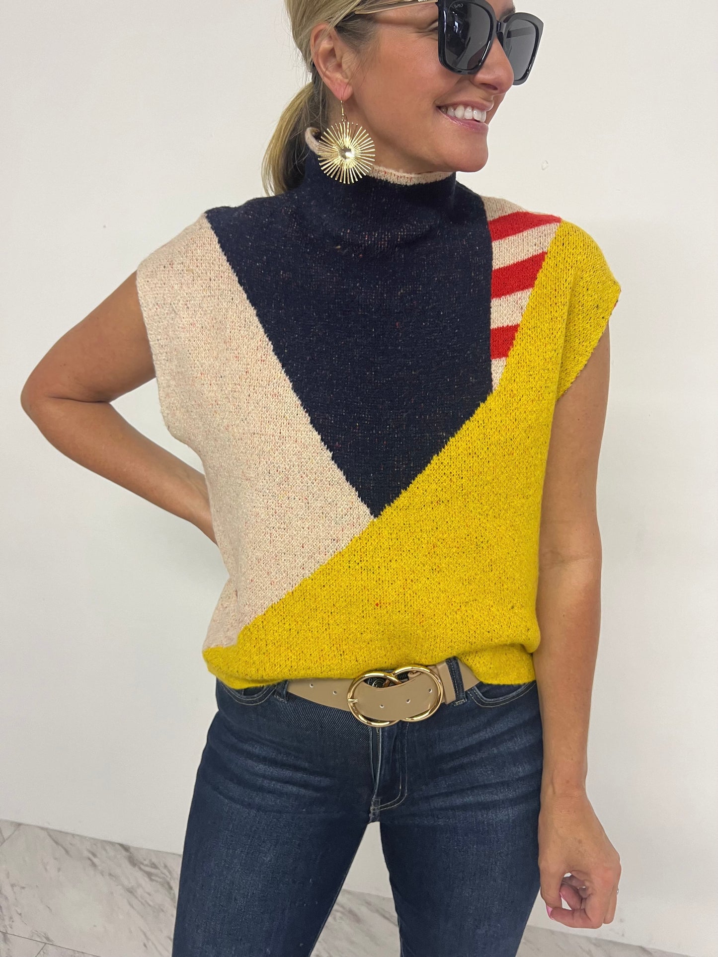 Maxine Mix Pattern Sweater