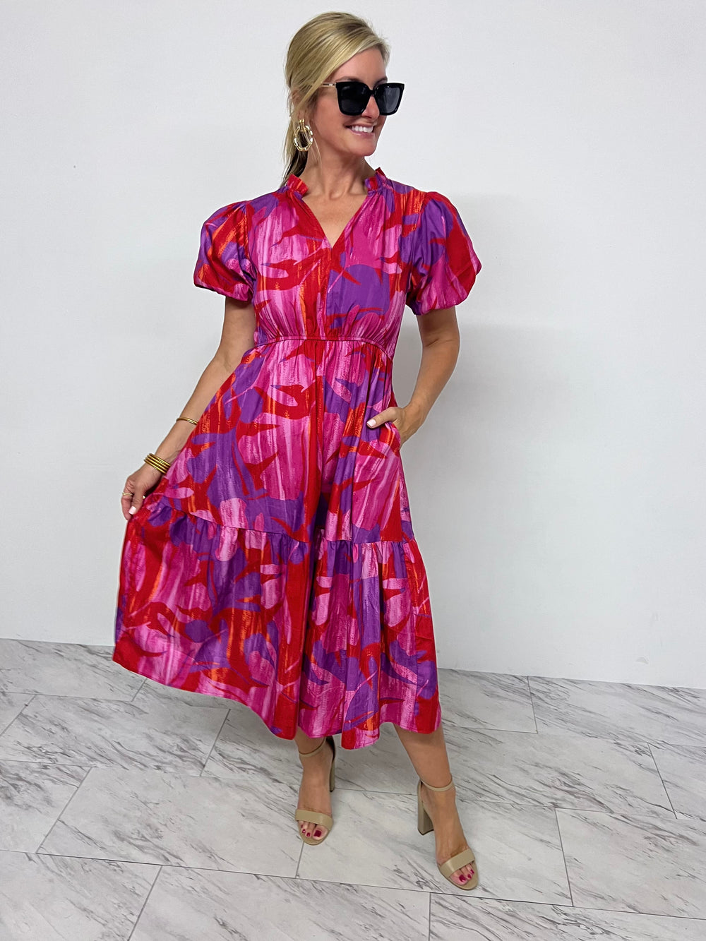 Summer Swirl Midi Dress