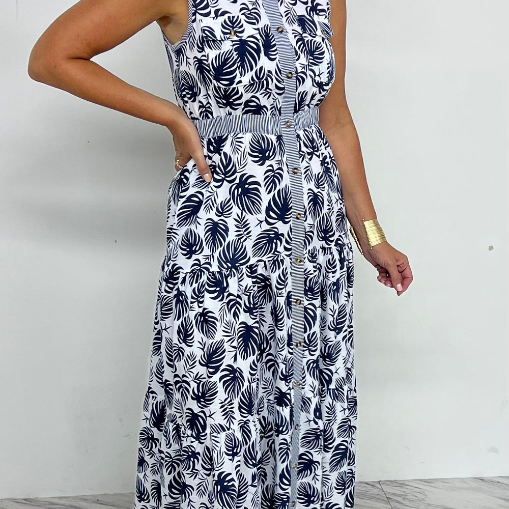 
                  
                    Midnight Palm Maxi Dress
                  
                