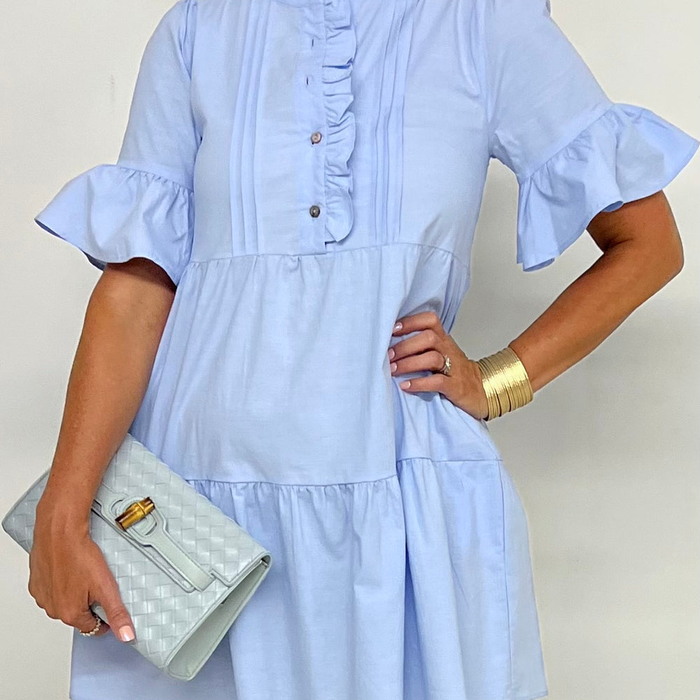 Summer Sky Ruffle Detail Dress