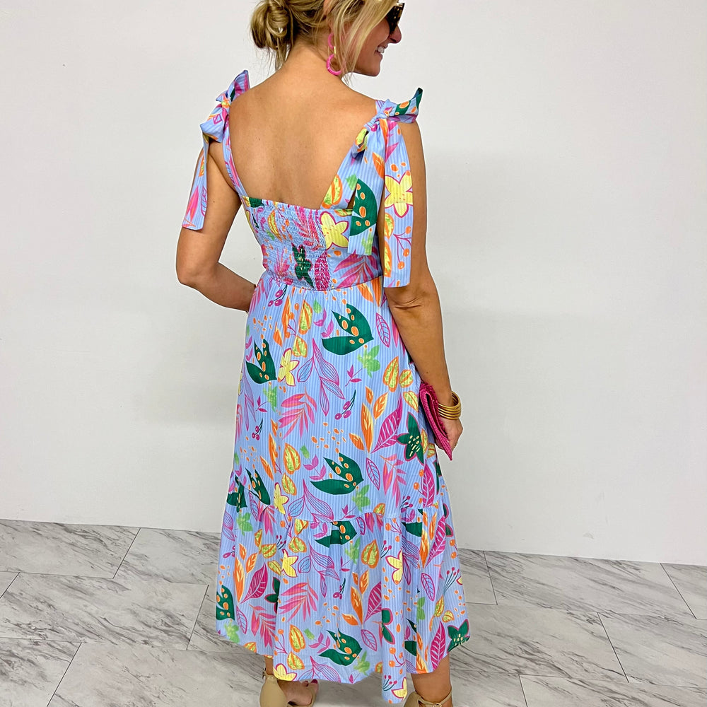 
                      
                        In The Tropics Tie Shoulder Maxi Dress- FINAL SALE
                      
                    