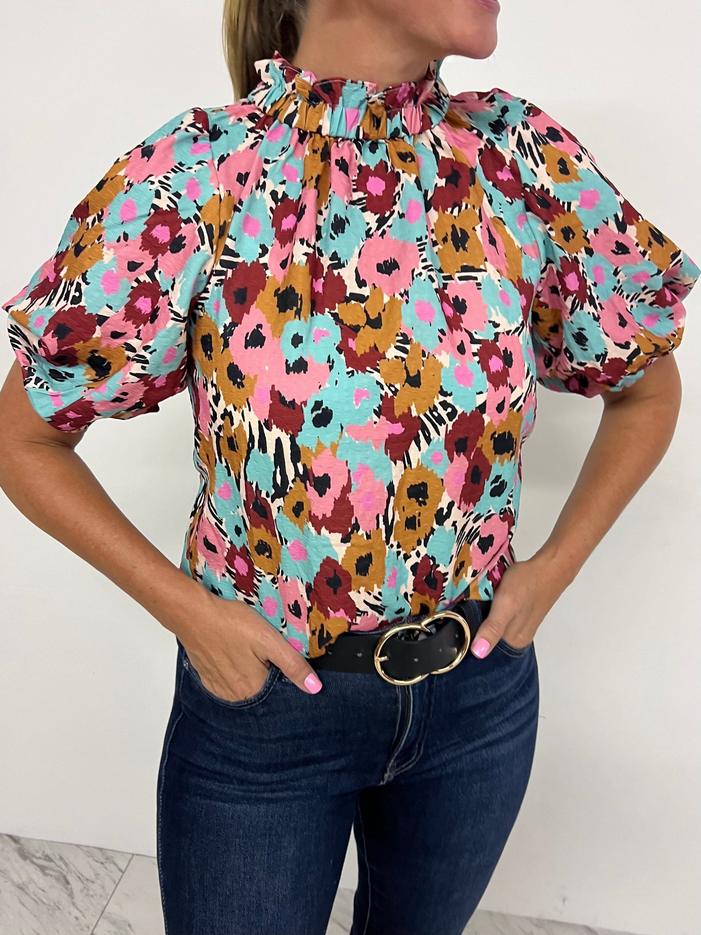 Wildflower Print Top -FINAL SALE