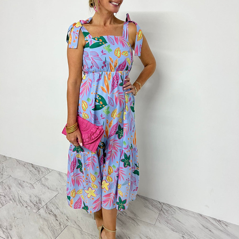 
                      
                        In The Tropics Tie Shoulder Maxi Dress- FINAL SALE
                      
                    