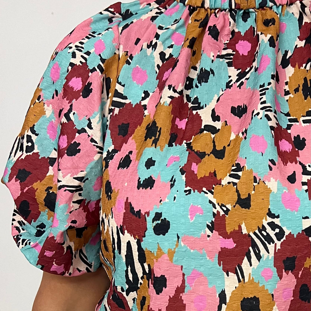 
                  
                    Wildflower Print Top -FINAL SALE
                  
                