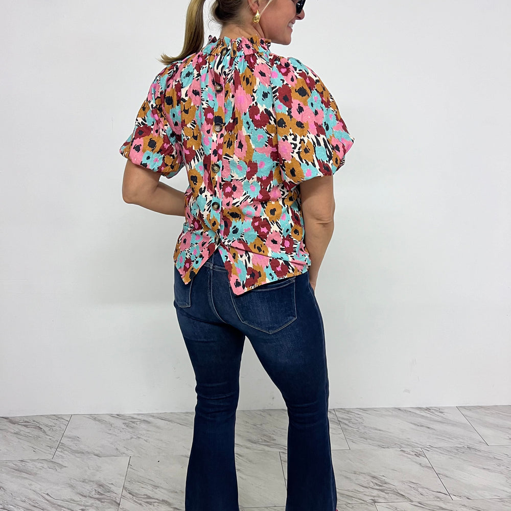 
                  
                    Wildflower Print Top -FINAL SALE
                  
                