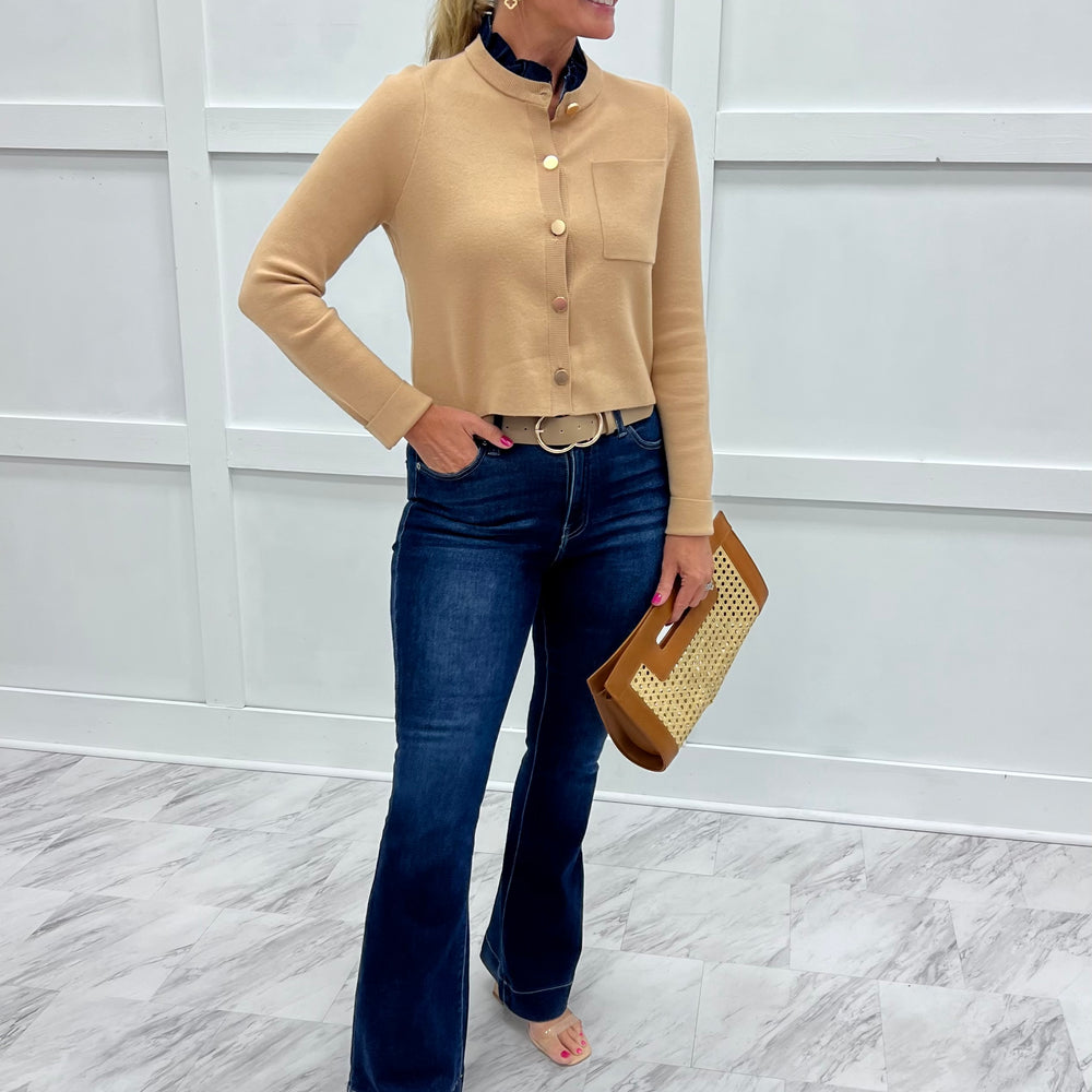 Dakota Denim Trim Cardigan