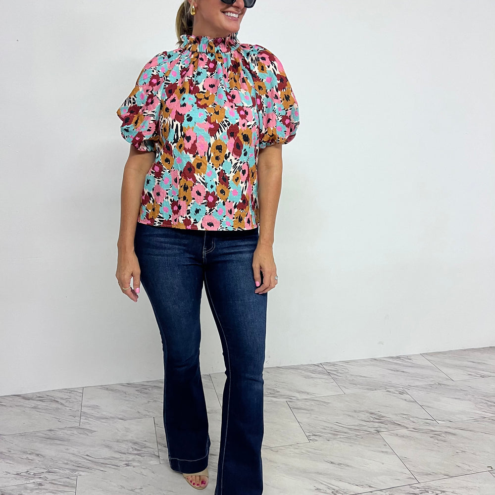 
                  
                    Wildflower Print Top -FINAL SALE
                  
                