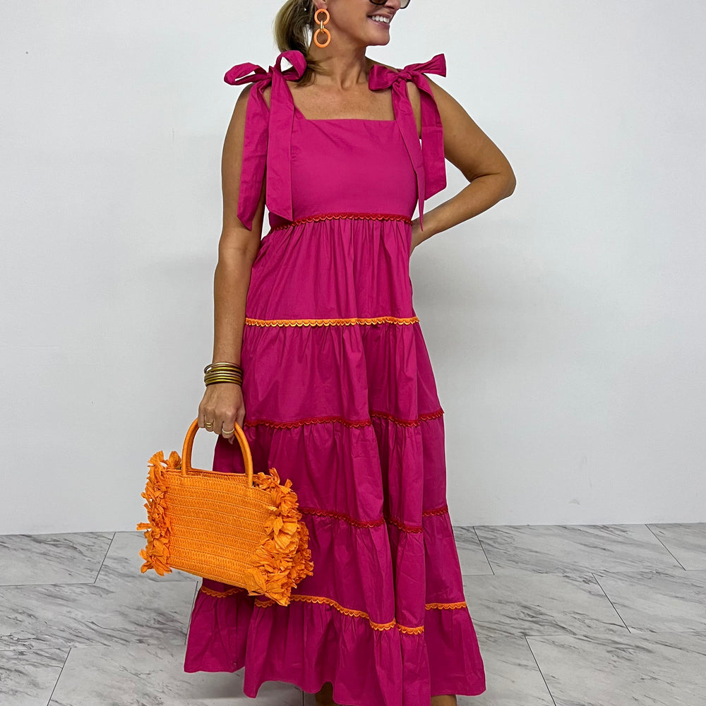 Pierce Pink Tiered Maxi Dress - FINAL SALE