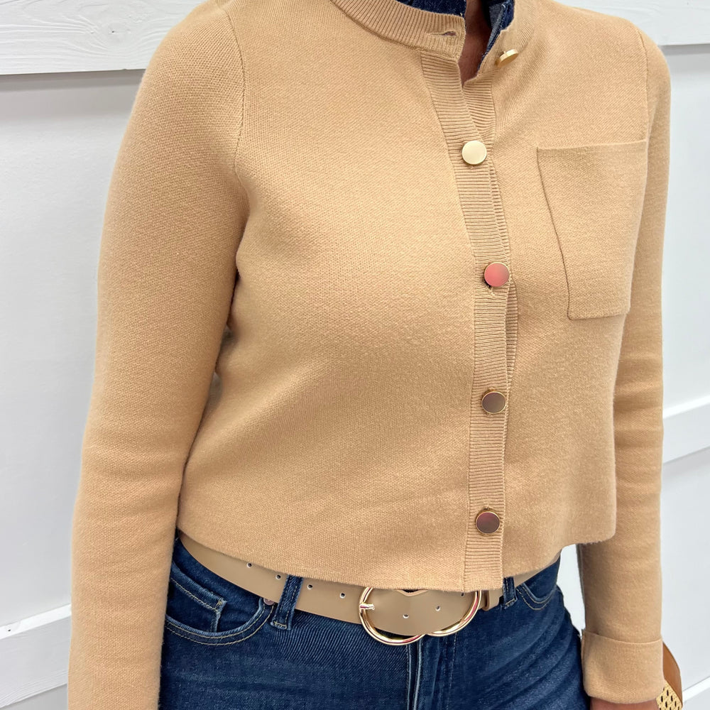 Dakota Denim Trim Cardigan
