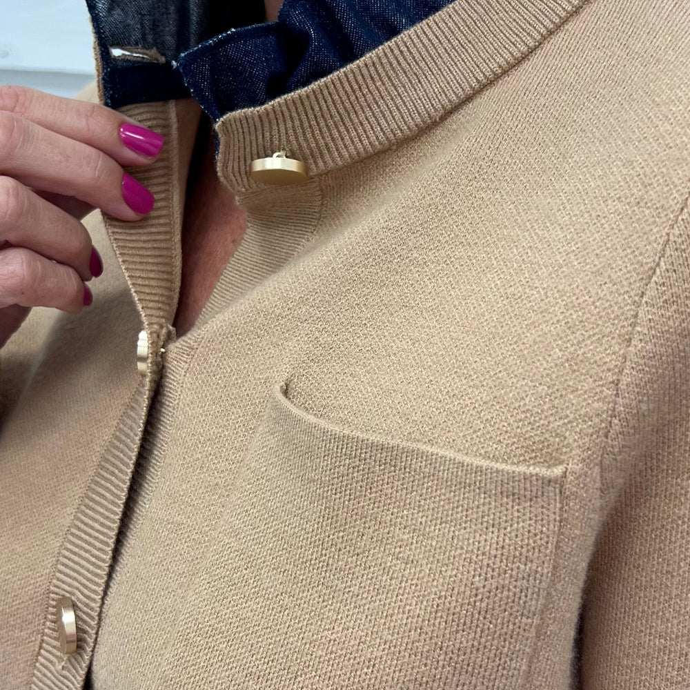 
                  
                    Dakota Denim Trim Cardigan
                  
                