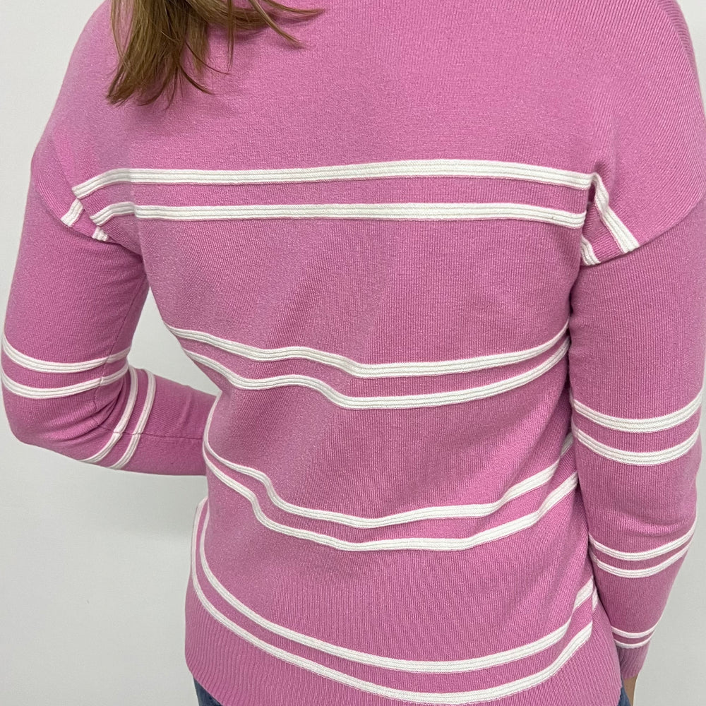 
                  
                    Perrin Stripe Pink Sweater
                  
                