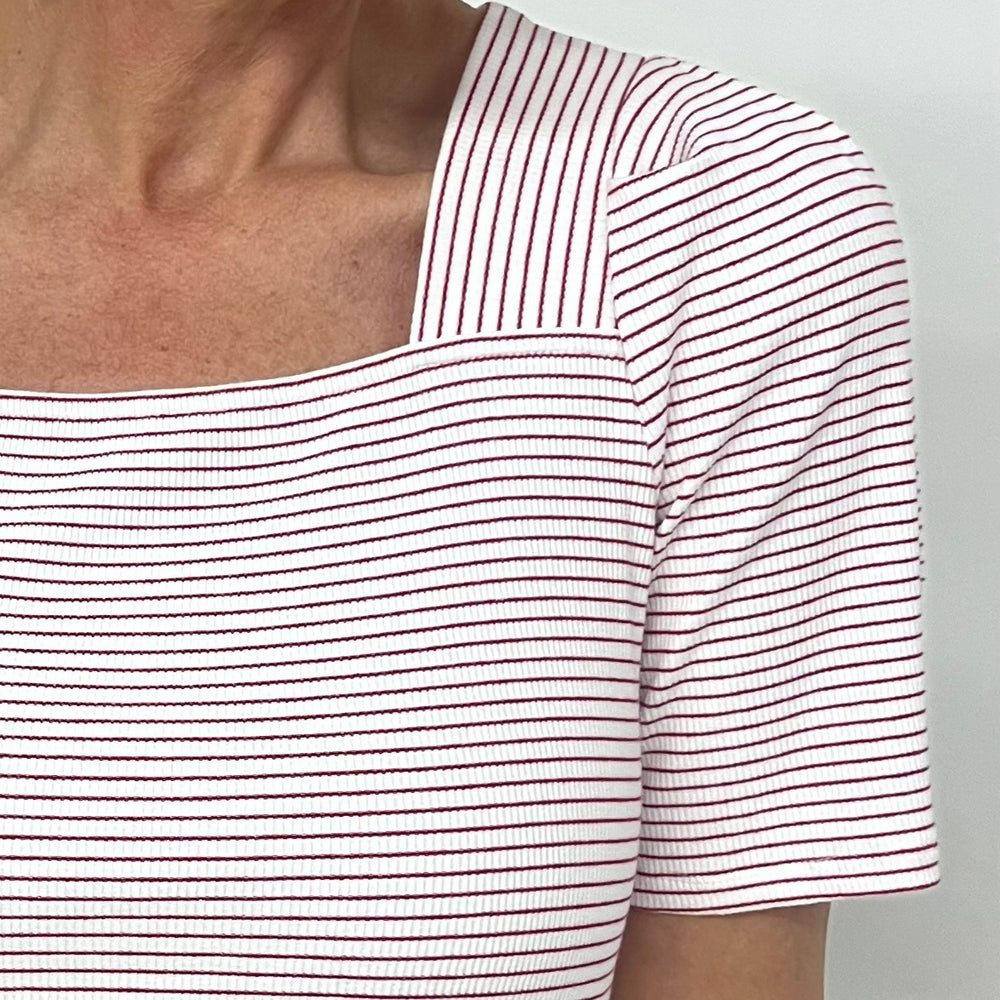 
                  
                    Summer Stripe Top (Red)
                  
                