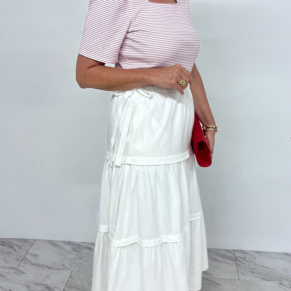 
                  
                    Weller White Maxi Skirt
                  
                