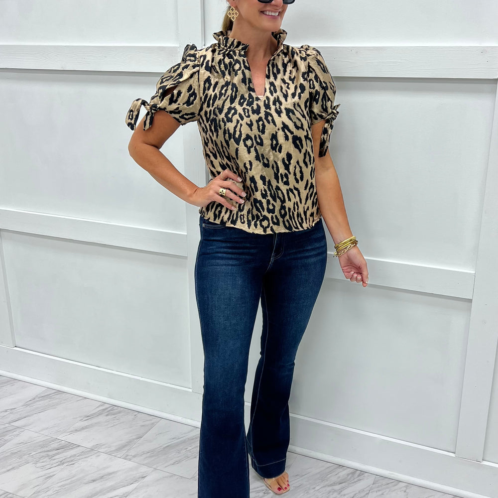 Lawrence Leopard Top