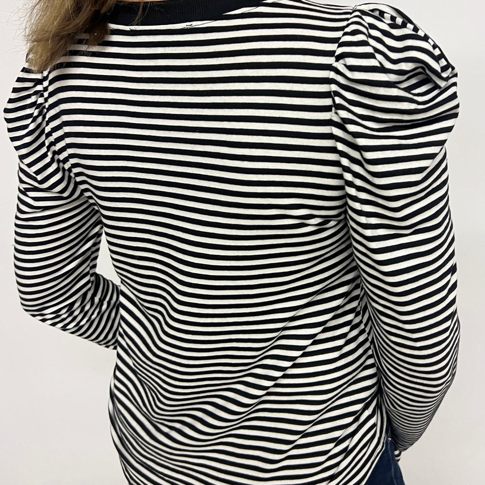 
                  
                    Avalon Stripe Puff Sleeve Top - FINAL SALE
                  
                