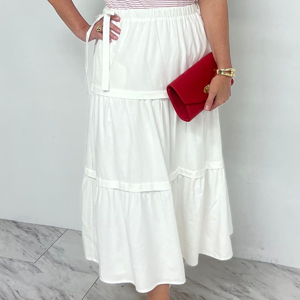 Weller White Maxi Skirt